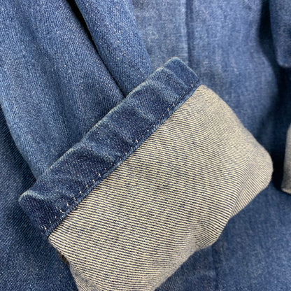 【中古美品】【メンズ】 DENIM SOUTIEN COLLAR COAT 225-8451-170 デニム ステンカラーコート アウター 141-260213-as-06-izu サイズ：36 カラー：インディゴ 万代Net店