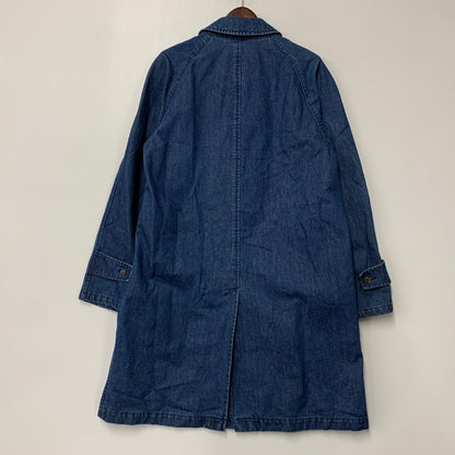 【中古美品】【メンズ】 DENIM SOUTIEN COLLAR COAT 225-8451-170 デニム ステンカラーコート アウター 141-260213-as-06-izu サイズ：36 カラー：インディゴ 万代Net店