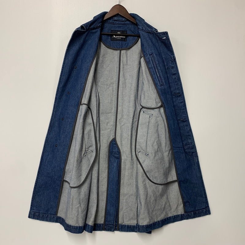 【中古美品】【メンズ】 DENIM SOUTIEN COLLAR COAT 225-8451-170 デニム ステンカラーコート アウター 141-260213-as-06-izu サイズ：36 カラー：インディゴ 万代Net店
