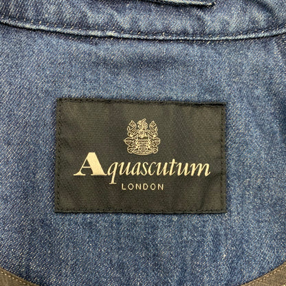 【中古美品】【メンズ】 DENIM SOUTIEN COLLAR COAT 225-8451-170 デニム ステンカラーコート アウター 141-260213-as-06-izu サイズ：36 カラー：インディゴ 万代Net店