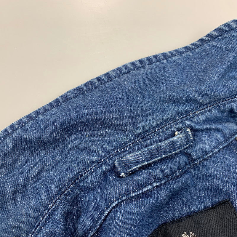 【中古美品】【メンズ】 DENIM SOUTIEN COLLAR COAT 225-8451-170 デニム ステンカラーコート アウター 141-260213-as-06-izu サイズ：36 カラー：インディゴ 万代Net店
