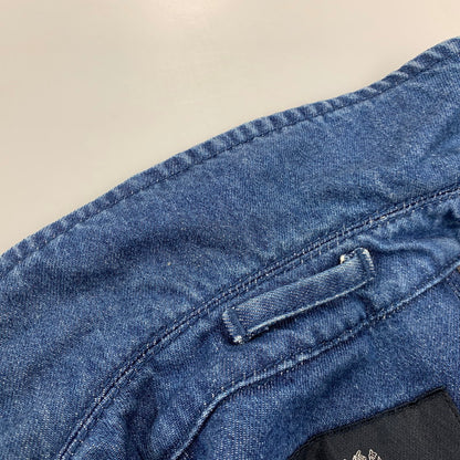 【中古美品】【メンズ】 DENIM SOUTIEN COLLAR COAT 225-8451-170 デニム ステンカラーコート アウター 141-260213-as-06-izu サイズ：36 カラー：インディゴ 万代Net店
