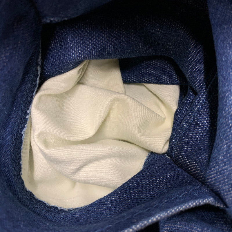 【中古美品】【メンズ】 DENIM SOUTIEN COLLAR COAT 225-8451-170 デニム ステンカラーコート アウター 141-260213-as-06-izu サイズ：36 カラー：インディゴ 万代Net店