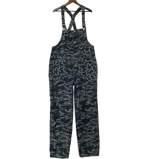 【中古品】【メンズ】 EVISU エヴィス JACQUARD DENIM OVERALL ジャガード デニム オーバーオール 156-260216-as-13-izu サイズ：32 カラー：インディゴ 万代Net店