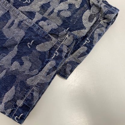 【中古品】【メンズ】 EVISU エヴィス JACQUARD DENIM OVERALL ジャガード デニム オーバーオール 156-260216-as-13-izu サイズ：32 カラー：インディゴ 万代Net店