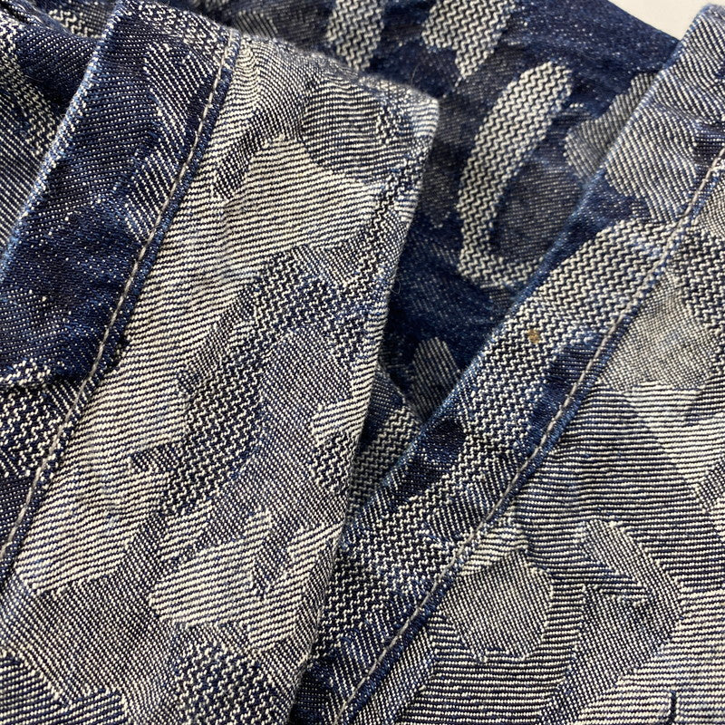 【中古品】【メンズ】 EVISU エヴィス JACQUARD DENIM OVERALL ジャガード デニム オーバーオール 156-260216-as-13-izu サイズ：32 カラー：インディゴ 万代Net店