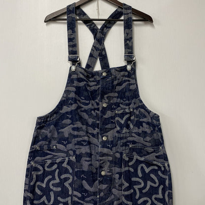 【中古品】【メンズ】 EVISU エヴィス JACQUARD DENIM OVERALL ジャガード デニム オーバーオール 156-260216-as-13-izu サイズ：32 カラー：インディゴ 万代Net店