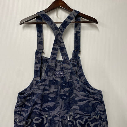 【中古品】【メンズ】 EVISU エヴィス JACQUARD DENIM OVERALL ジャガード デニム オーバーオール 156-260216-as-13-izu サイズ：32 カラー：インディゴ 万代Net店