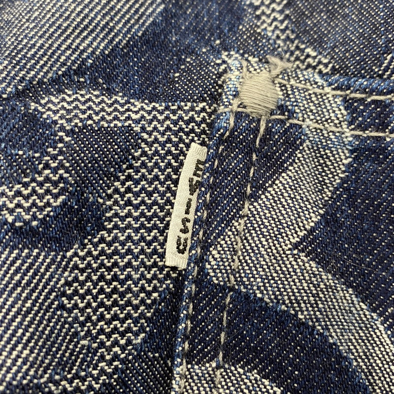 【中古品】【メンズ】 EVISU エヴィス JACQUARD DENIM OVERALL ジャガード デニム オーバーオール 156-260216-as-13-izu サイズ：32 カラー：インディゴ 万代Net店