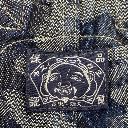 【中古品】【メンズ】 EVISU エヴィス JACQUARD DENIM OVERALL ジャガード デニム オーバーオール 156-260216-as-13-izu サイズ：32 カラー：インディゴ 万代Net店