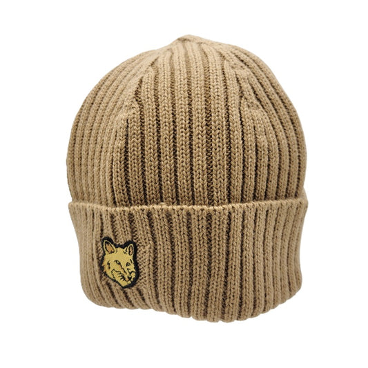 【中古品】【メンズ/レディース】 LM06111KT1022 FOX HEAD PATCH RIBBED BEANIE フォックス ヘッド パッチ リブド ビーニー 帽子 185-260217-cs-11-izu サイズ：F カラー：ブラウン 万代Net店