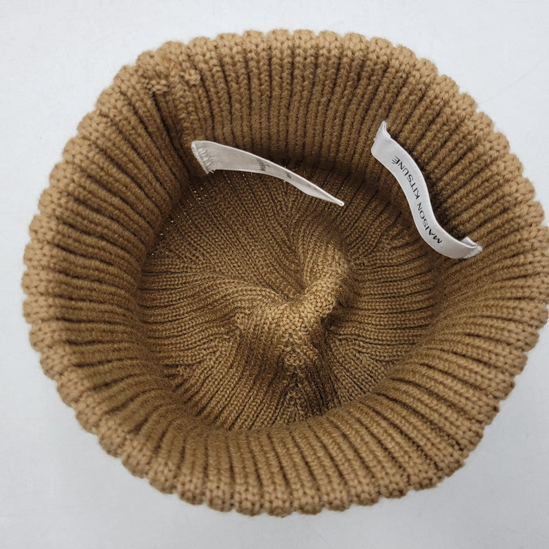 【中古品】【メンズ/レディース】 LM06111KT1022 FOX HEAD PATCH RIBBED BEANIE フォックス ヘッド パッチ リブド ビーニー 帽子 185-260217-cs-11-izu サイズ：F カラー：ブラウン 万代Net店