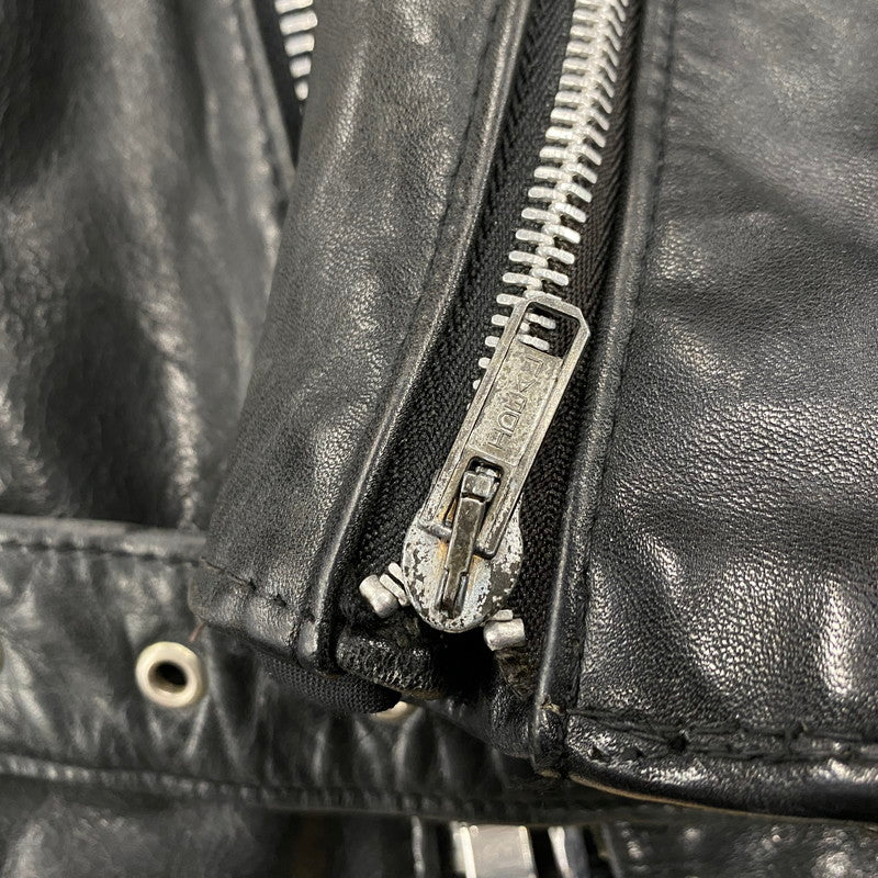 【中古品】【メンズ】 SCHOTT PERFECTO ショット パーフェクト DOUBLE RIDERS JACKET ダブルライダースジャケット USA製 アウター 145-260216-as-03-izu サイズ：38 カラー：ブラック 万代Net店
