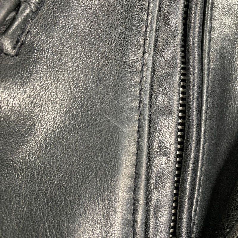 【中古品】【メンズ】 SCHOTT PERFECTO ショット パーフェクト DOUBLE RIDERS JACKET ダブルライダースジャケット USA製 アウター 145-260216-as-03-izu サイズ：38 カラー：ブラック 万代Net店