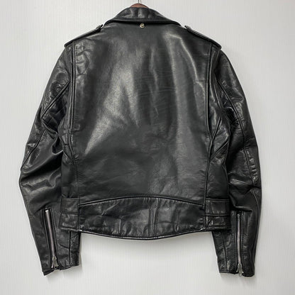 【中古品】【メンズ】 SCHOTT PERFECTO ショット パーフェクト DOUBLE RIDERS JACKET ダブルライダースジャケット USA製 アウター 145-260216-as-03-izu サイズ：38 カラー：ブラック 万代Net店