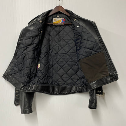 【中古品】【メンズ】 SCHOTT PERFECTO ショット パーフェクト DOUBLE RIDERS JACKET ダブルライダースジャケット USA製 アウター 145-260216-as-03-izu サイズ：38 カラー：ブラック 万代Net店