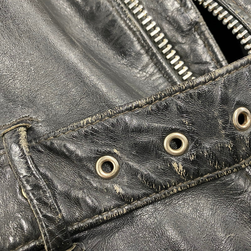 【現状渡し品】【メンズ】 SCHOTT PERFECTO ショット パーフェクト DOUBLE RIDERS JACKET ダブルライダースジャケット USA製 アウター 145-260216-as-02-izu サイズ：36 カラー：ブラック 万代Net店