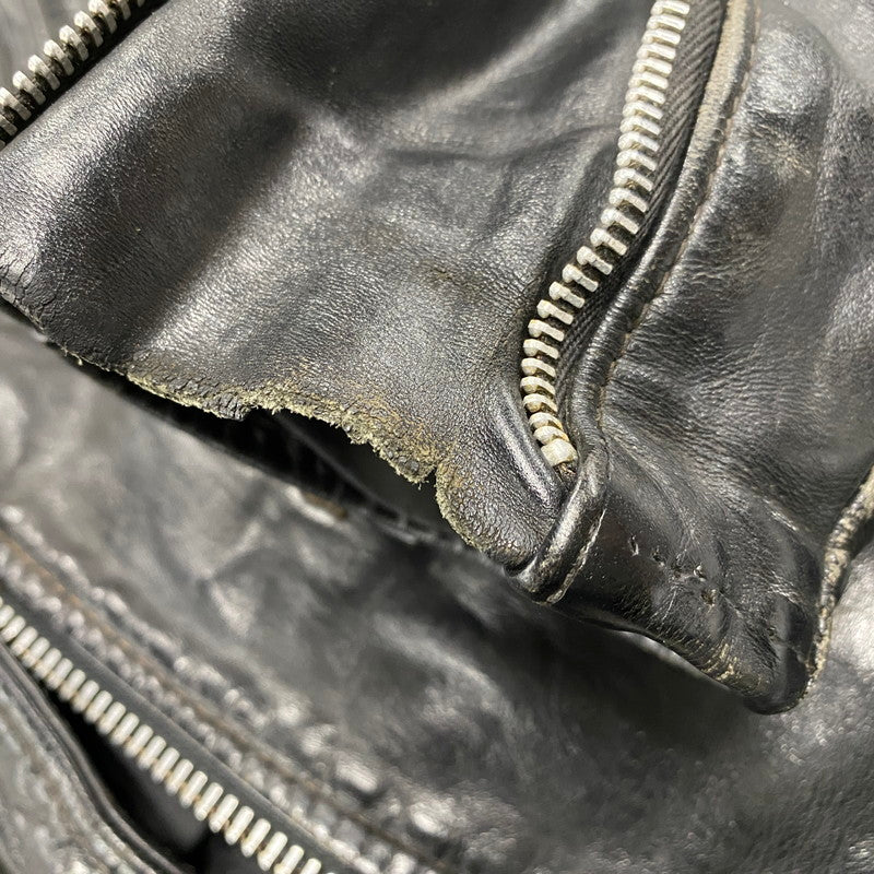 【現状渡し品】【メンズ】 SCHOTT PERFECTO ショット パーフェクト DOUBLE RIDERS JACKET ダブルライダースジャケット USA製 アウター 145-260216-as-02-izu サイズ：36 カラー：ブラック 万代Net店