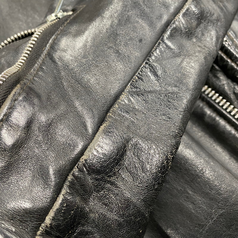 【現状渡し品】【メンズ】 SCHOTT PERFECTO ショット パーフェクト DOUBLE RIDERS JACKET ダブルライダースジャケット USA製 アウター 145-260216-as-02-izu サイズ：36 カラー：ブラック 万代Net店