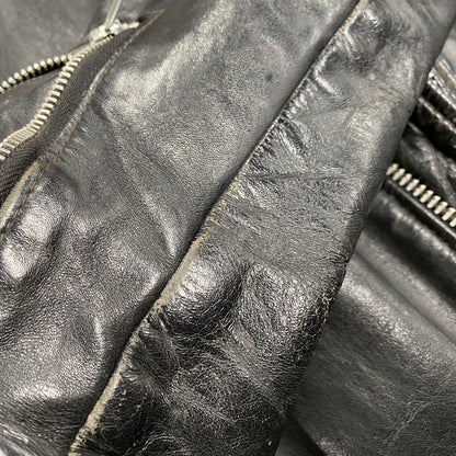 【現状渡し品】【メンズ】 SCHOTT PERFECTO ショット パーフェクト DOUBLE RIDERS JACKET ダブルライダースジャケット USA製 アウター 145-260216-as-02-izu サイズ：36 カラー：ブラック 万代Net店