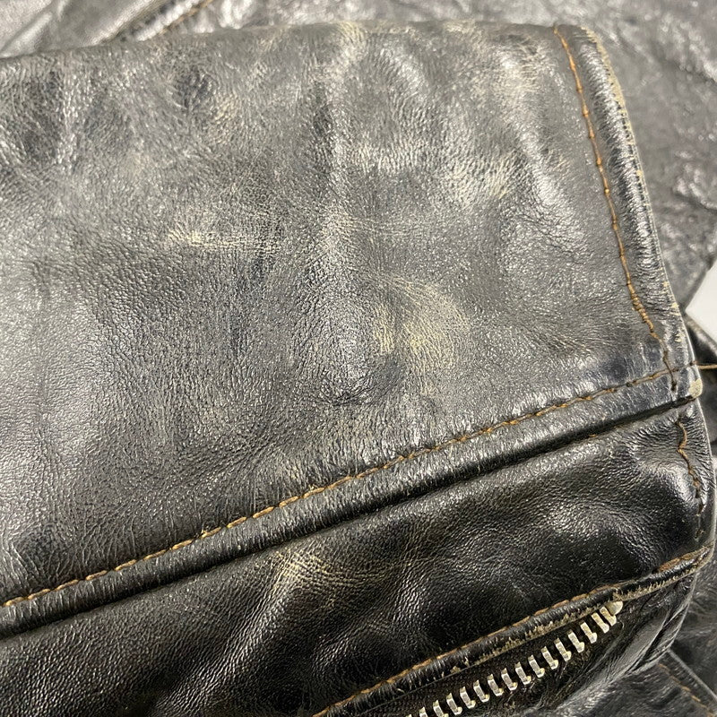 【現状渡し品】【メンズ】 SCHOTT PERFECTO ショット パーフェクト DOUBLE RIDERS JACKET ダブルライダースジャケット USA製 アウター 145-260216-as-02-izu サイズ：36 カラー：ブラック 万代Net店