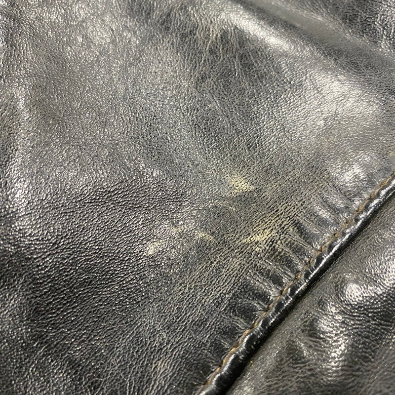 【現状渡し品】【メンズ】 SCHOTT PERFECTO ショット パーフェクト DOUBLE RIDERS JACKET ダブルライダースジャケット USA製 アウター 145-260216-as-02-izu サイズ：36 カラー：ブラック 万代Net店