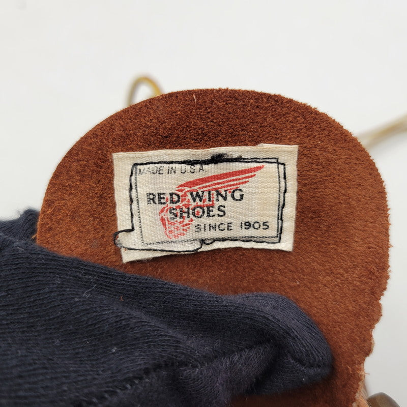 【現状渡し品】【メンズ】 REDWING レッドウィングプリント羽タグ USA製 CLASSIC ROUND BOOTS クラシックラウンドブーツ 靴 164-260215-tt-09-izu サイズ：7 カラー：ブラウン系 万代Net店