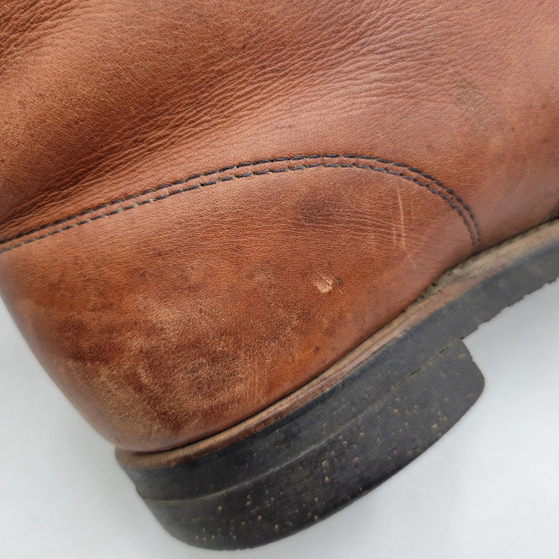 【現状渡し品】【メンズ】 REDWING レッドウィングプリント羽タグ USA製 CLASSIC ROUND BOOTS クラシックラウンドブーツ 靴 164-260215-tt-09-izu サイズ：7 カラー：ブラウン系 万代Net店