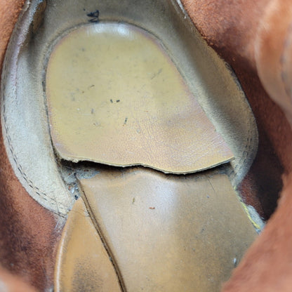 【現状渡し品】【メンズ】 REDWING レッドウィングプリント羽タグ USA製 CLASSIC ROUND BOOTS クラシックラウンドブーツ 靴 164-260215-tt-09-izu サイズ：7 カラー：ブラウン系 万代Net店
