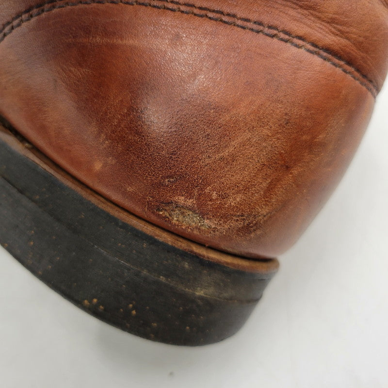 【現状渡し品】【メンズ】 REDWING レッドウィングプリント羽タグ USA製 CLASSIC ROUND BOOTS クラシックラウンドブーツ 靴 164-260215-tt-09-izu サイズ：7 カラー：ブラウン系 万代Net店