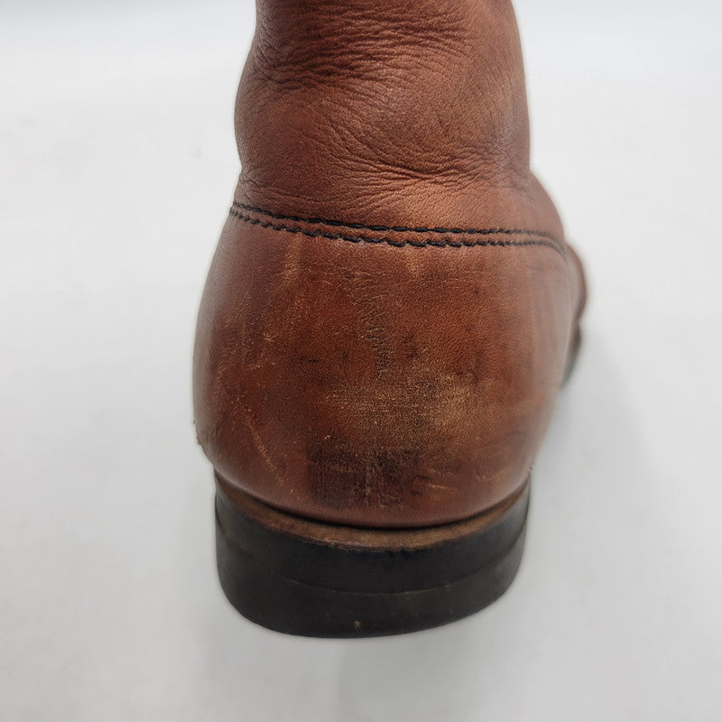 【現状渡し品】【メンズ】 REDWING レッドウィングプリント羽タグ USA製 CLASSIC ROUND BOOTS クラシックラウンドブーツ 靴 164-260215-tt-09-izu サイズ：7 カラー：ブラウン系 万代Net店