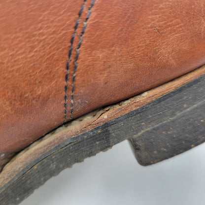 【現状渡し品】【メンズ】 REDWING レッドウィングプリント羽タグ USA製 CLASSIC ROUND BOOTS クラシックラウンドブーツ 靴 164-260215-tt-09-izu サイズ：7 カラー：ブラウン系 万代Net店