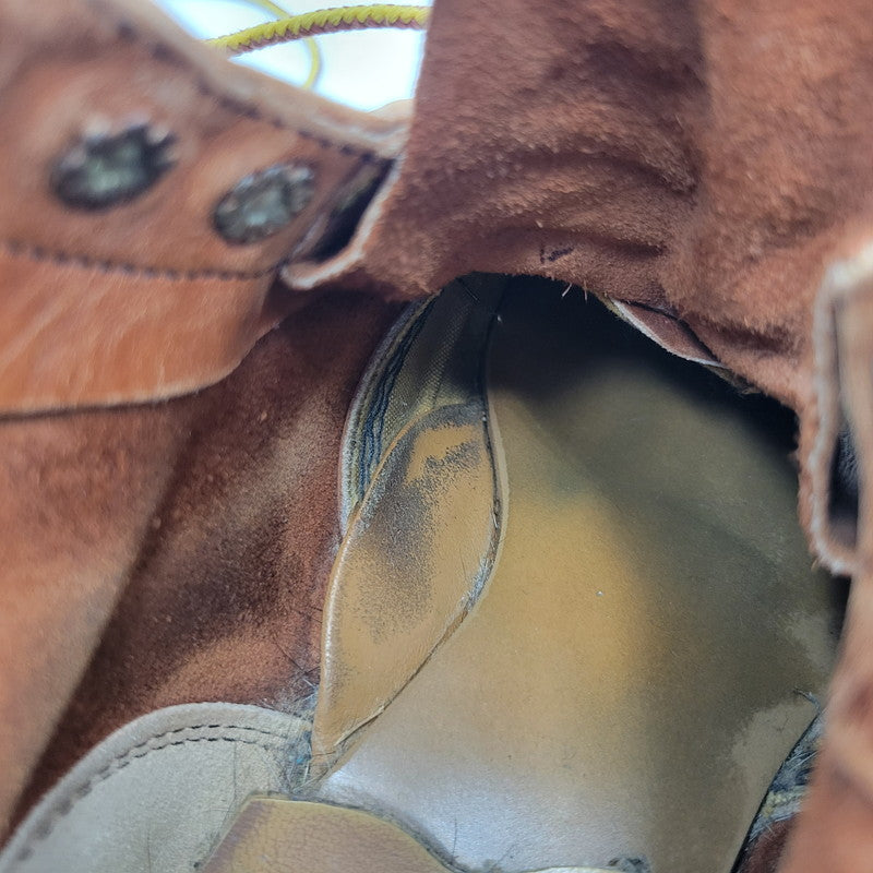【現状渡し品】【メンズ】 REDWING レッドウィングプリント羽タグ USA製 CLASSIC ROUND BOOTS クラシックラウンドブーツ 靴 164-260215-tt-09-izu サイズ：7 カラー：ブラウン系 万代Net店