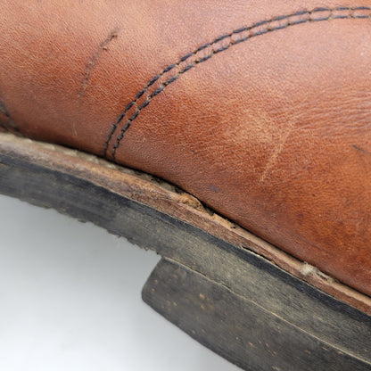 【現状渡し品】【メンズ】 REDWING レッドウィングプリント羽タグ USA製 CLASSIC ROUND BOOTS クラシックラウンドブーツ 靴 164-260215-tt-09-izu サイズ：7 カラー：ブラウン系 万代Net店