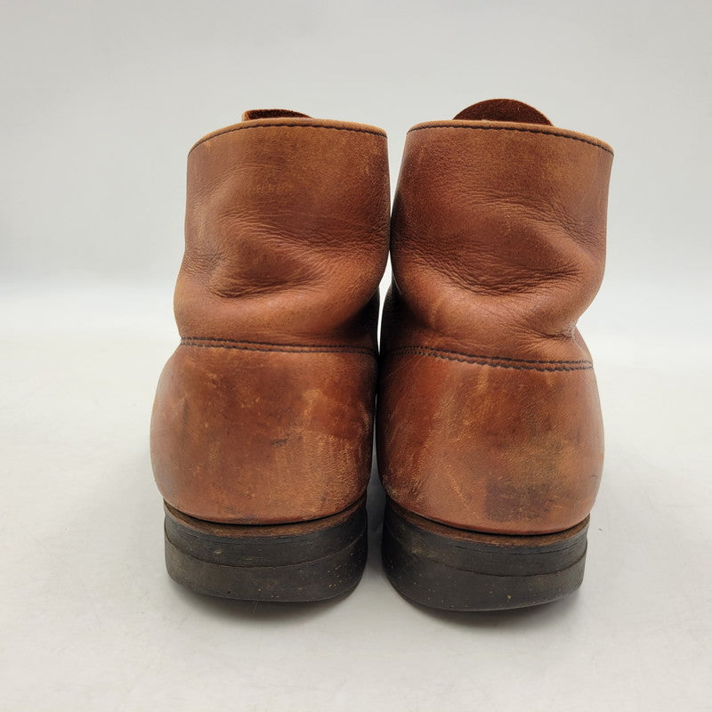 【現状渡し品】【メンズ】 REDWING レッドウィングプリント羽タグ USA製 CLASSIC ROUND BOOTS クラシックラウンドブーツ 靴 164-260215-tt-09-izu サイズ：7 カラー：ブラウン系 万代Net店