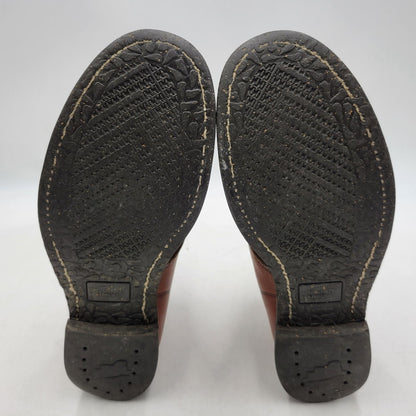 【現状渡し品】【メンズ】 REDWING レッドウィングプリント羽タグ USA製 CLASSIC ROUND BOOTS クラシックラウンドブーツ 靴 164-260215-tt-09-izu サイズ：7 カラー：ブラウン系 万代Net店
