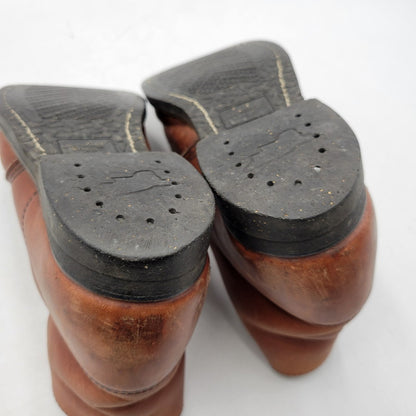 【現状渡し品】【メンズ】 REDWING レッドウィングプリント羽タグ USA製 CLASSIC ROUND BOOTS クラシックラウンドブーツ 靴 164-260215-tt-09-izu サイズ：7 カラー：ブラウン系 万代Net店