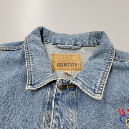 【中古品】【メンズ】 IDENTITY アイデンティティー DENIM JACKET デニムジャケット アウター 146-260218-as-11-izu サイズ：L カラー：インディゴ 万代Net店