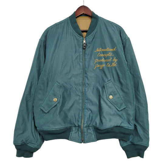 【中古品】【メンズ】 PAZZO CLUB パッゾクラブ REVERSIBLE STADIUM JACKET リバーシブル スタジアムジャケット スタジャン アウター 146-260218-as-12-izu カラー：グリーン/ブラウン 万代Net店