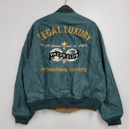 【中古品】【メンズ】 PAZZO CLUB パッゾクラブ REVERSIBLE STADIUM JACKET リバーシブル スタジアムジャケット スタジャン アウター 146-260218-as-12-izu カラー：グリーン/ブラウン 万代Net店