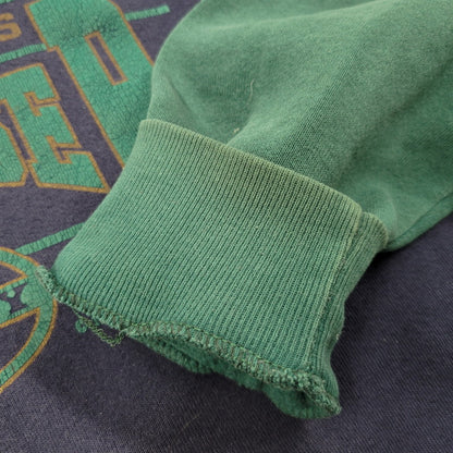 【現状渡し品】【メンズ】 JANSPORT ジャンスポーツ BUDWEISER 2-TONE HOODED SWEATSHIRT フーデッド スウェットシャツ USA製 c1992 パーカー 長袖 トップス 146-260218-as-17-izu サイズ：XL カラー：ネイビー×グリーン 万代Net店