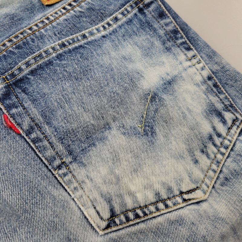 【中古品】【メンズ】 50154-0029 501Z XX CHEMICAL WASH DENIM PANTS ケミカルウォッシュ デニムパンツ 156-260217-yn-14-izu サイズ：34×34 カラー：インディゴ 万代Net店