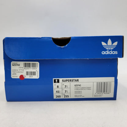 【中古品】【メンズ/レディース】 GZ3742 SUPERSTAR スーパースター スニーカー シューズ 靴 161-260217-cs-13-izu サイズ：26cm カラー：WHITE GREEN 万代Net店
