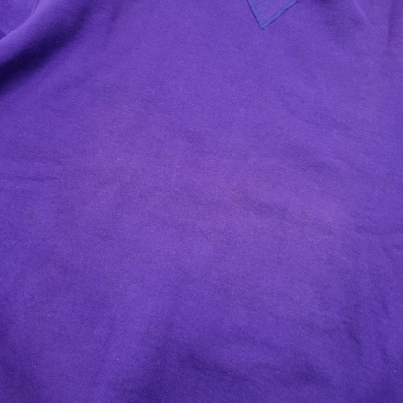 【中古品】【メンズ】 RUSSELL ラッセル BLANK SWEAT SHIRT ブランク スウェットシャツ USA製 トレーナー 長袖 トップス 146-260216-as-16-izu サイズ：L カラー：パープル 万代Net店