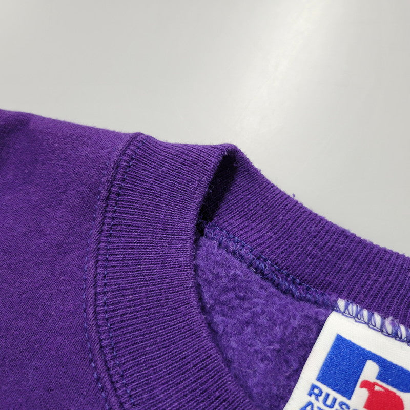 【中古品】【メンズ】 RUSSELL ラッセル BLANK SWEAT SHIRT ブランク スウェットシャツ USA製 トレーナー 長袖 トップス 146-260216-as-16-izu サイズ：L カラー：パープル 万代Net店