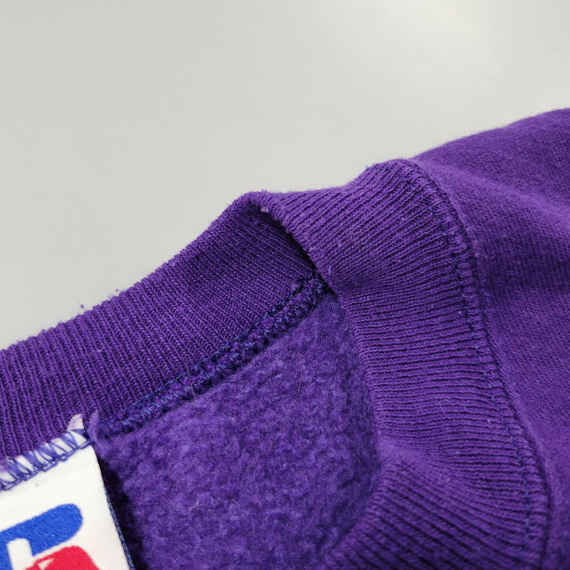 【中古品】【メンズ】 RUSSELL ラッセル BLANK SWEAT SHIRT ブランク スウェットシャツ USA製 トレーナー 長袖 トップス 146-260216-as-16-izu サイズ：L カラー：パープル 万代Net店