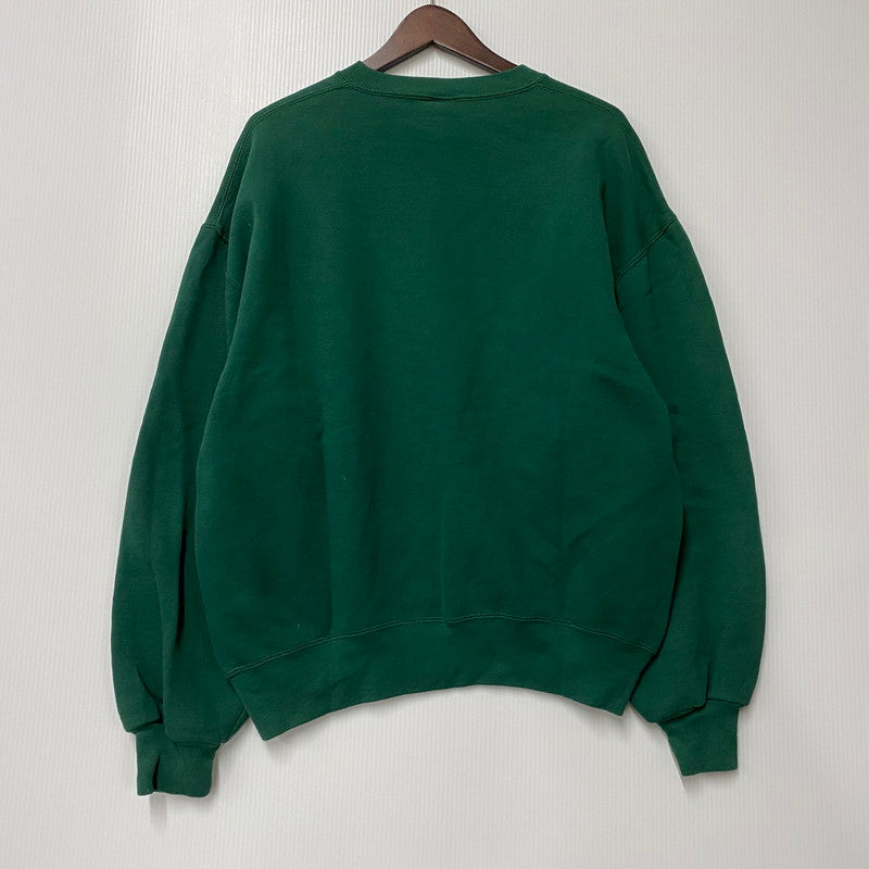 【中古品】【メンズ】 RUSSELL ラッセル BLANK SWEAT SHIRT ブランク スウェットシャツ USA製 トレーナー 長袖 トップス 146-260216-as-01-izu サイズ：L カラー：グリーン 万代Net店