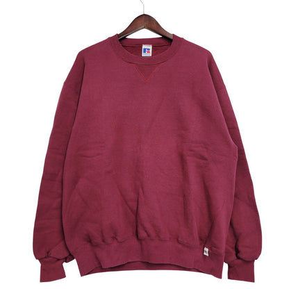 【中古品】【メンズ】 RUSSELL ラッセル BLANK SWEAT SHIRT ブランク スウェットシャツ USA製 トレーナー 長袖 トップス 146-260216-as-15-izu サイズ：L カラー：レッド系 万代Net店