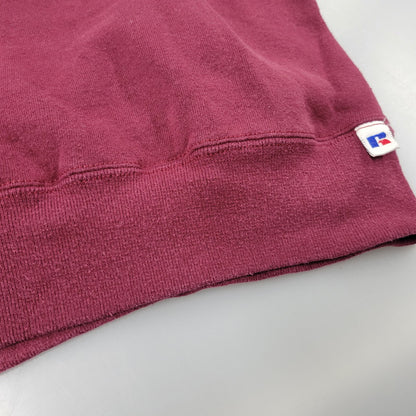 【中古品】【メンズ】 RUSSELL ラッセル BLANK SWEAT SHIRT ブランク スウェットシャツ USA製 トレーナー 長袖 トップス 146-260216-as-15-izu サイズ：L カラー：レッド系 万代Net店