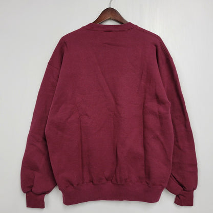 【中古品】【メンズ】 RUSSELL ラッセル BLANK SWEAT SHIRT ブランク スウェットシャツ USA製 トレーナー 長袖 トップス 146-260216-as-15-izu サイズ：L カラー：レッド系 万代Net店